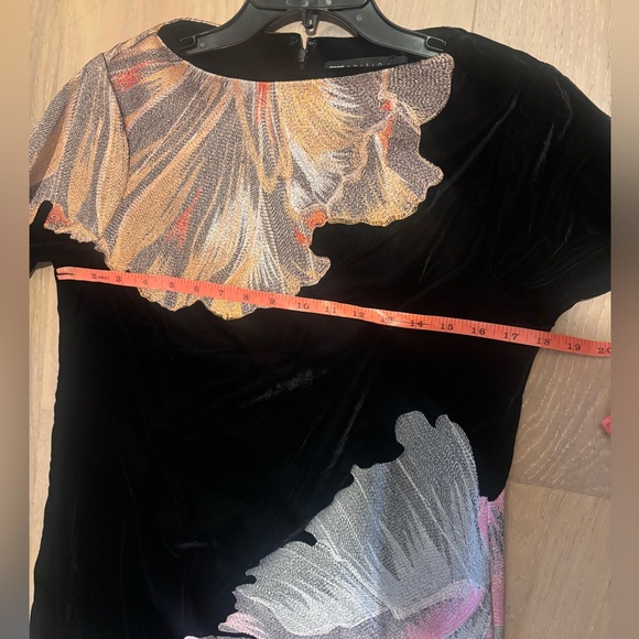 ASOS velvet embroidered floral maxi dress Long sleeve black embroidery NEW NWT - Picture 10 of 12